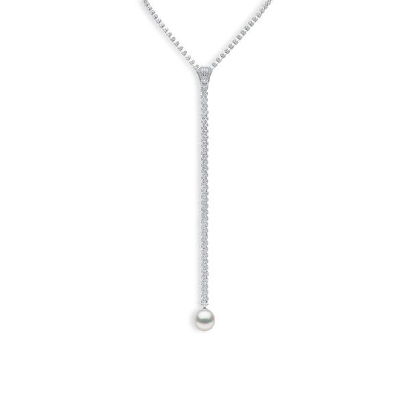 Yoko London Zyyp 15mm South Sea Pearl and Diamond Zip Necklace