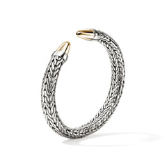 John Hardy Spear 50 Silver and Gold 8.9mm Flex Cuff