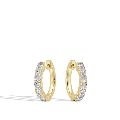 Round Diamond Hoop Earrings - Private Label product