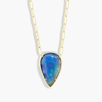 Pear Shape Opal Pendant Necklace - Private Label product