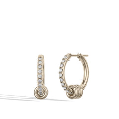 Spinelli Kilcollin Ara YG Pavé Hoop Earrings