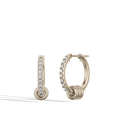 Spinelli Kilcollin Ara YG Pavé Hoop Earrings - Spinelli Kilcollin product