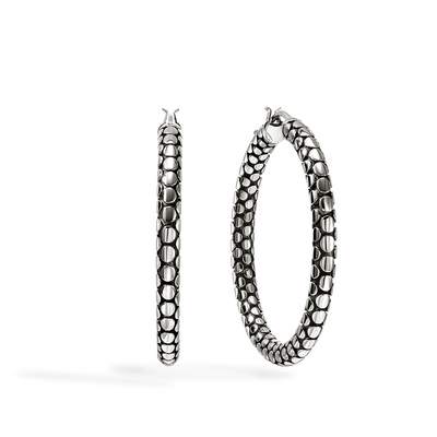 John Hardy Dot Silver Hoop Earrings - 37mm - John Hardy product