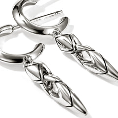 John Hardy Naga Silver Drop Earrings
