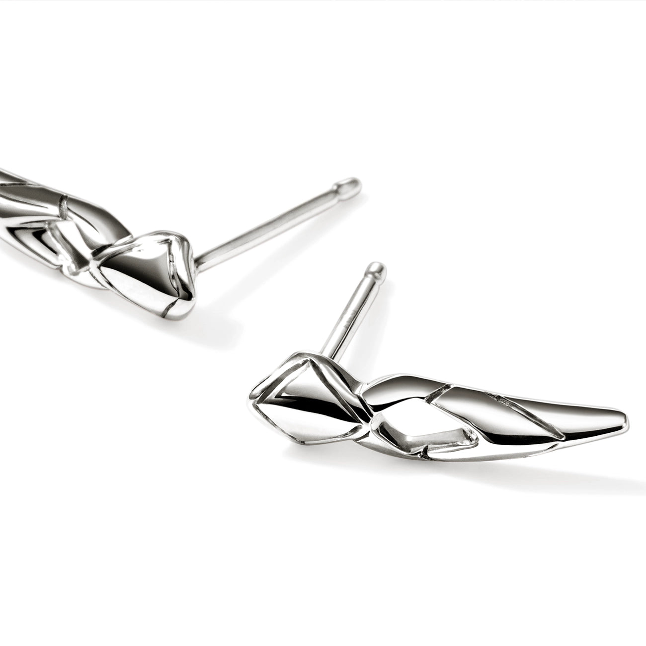 John Hardy Naga Silver Stud Earrings