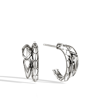John Hardy Naga Silver Hoop Earrings - John Hardy product