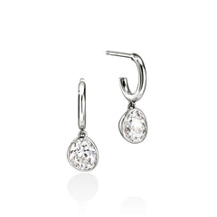 John Hardy Lovestruck Hoop Lab Grown Diamond Earrings