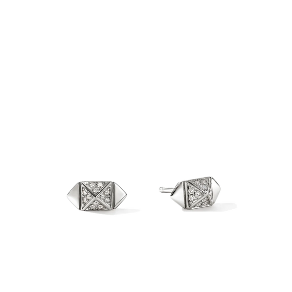 John Hardy Icon Stud Diamond Pavé Stud Earrings