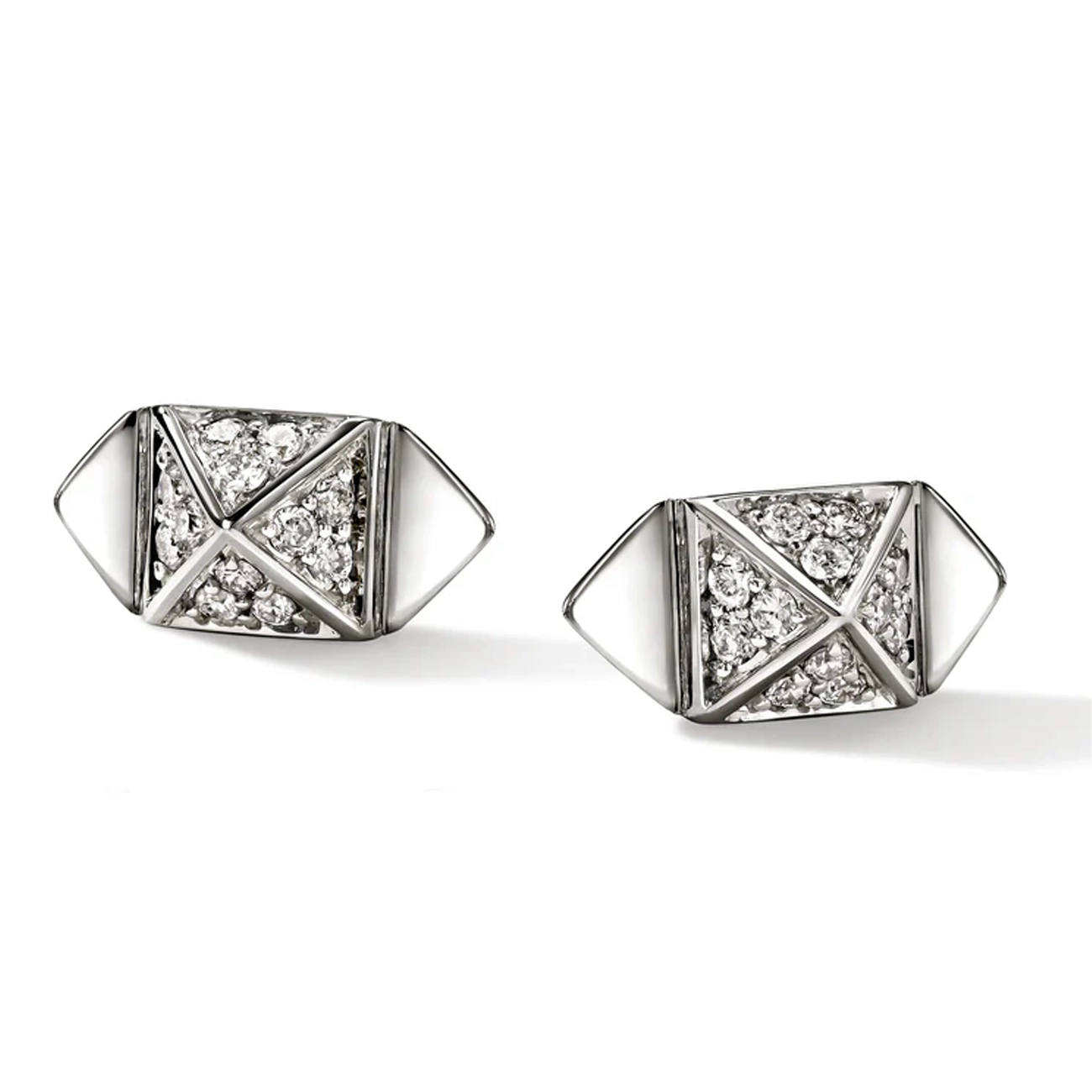 John Hardy Icon Stud Diamond Pavé Stud Earrings