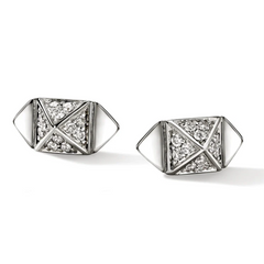 John Hardy Icon Stud Diamond Pavé Stud Earrings