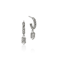 John Hardy Icon Stud Diamond Pavé Drop Earrings