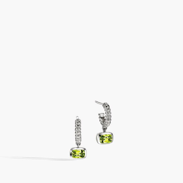 John Hardy Heishi Gem Peridot Drop Earrings