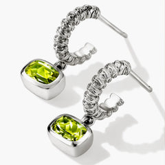 John Hardy Heishi Gem Peridot Drop Earrings