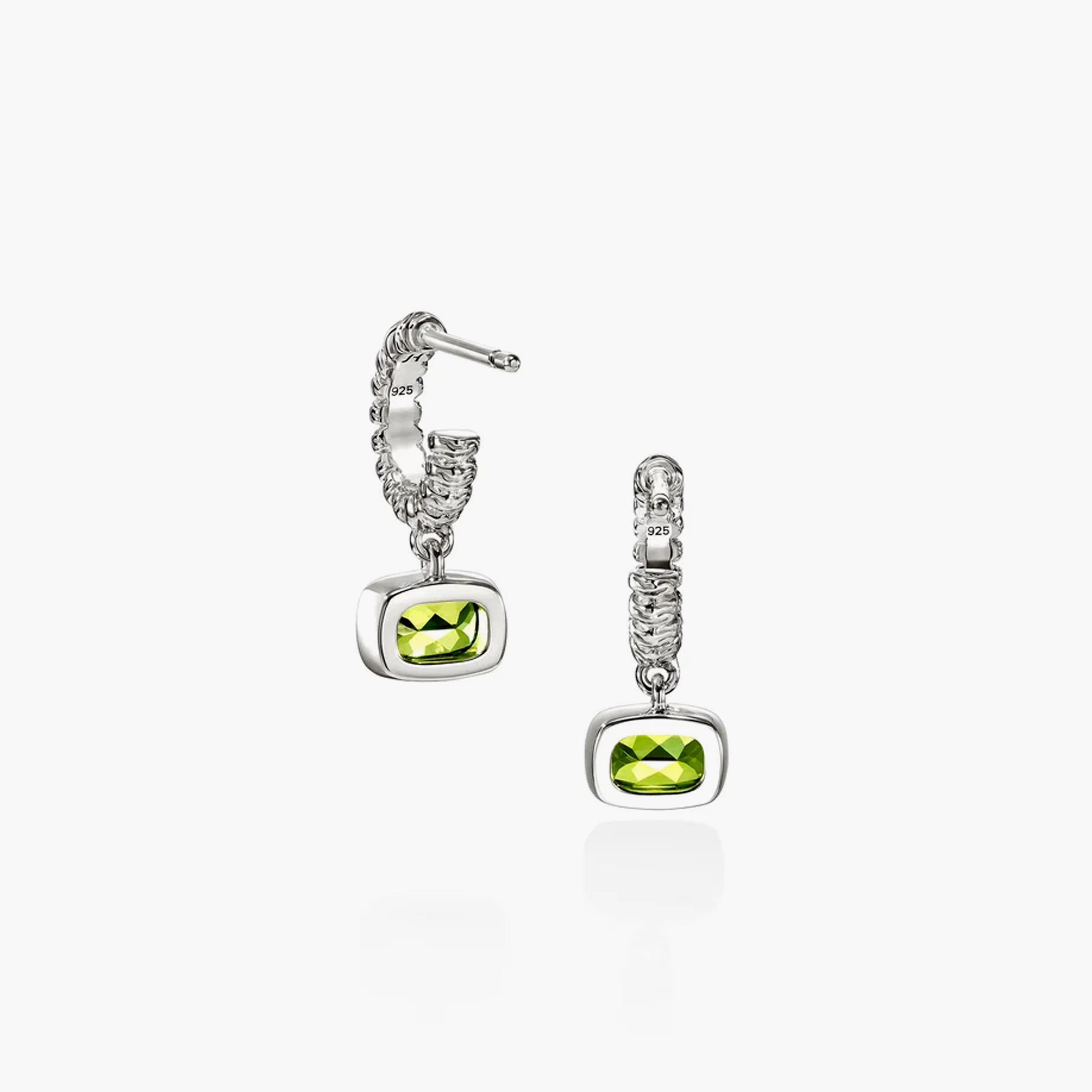 John Hardy Heishi Gem Peridot Drop Earrings