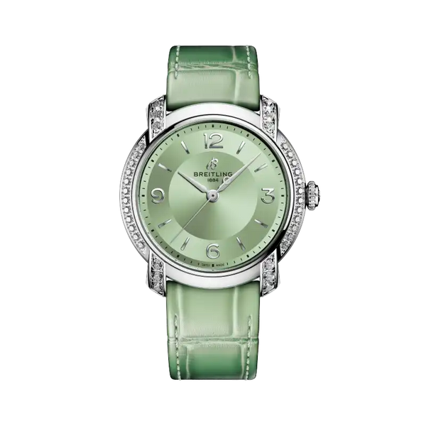 A10310671L1P1 - Breitling Lady Premier 36 Green Lab Diamonds
