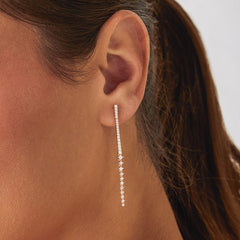 EF Collection Diamond Duster Drop Earrings