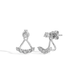EF Collection Diamond Ear Jackets