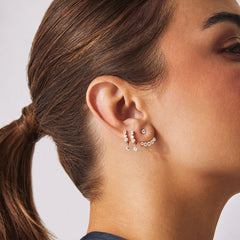 EF Collection Diamond Ear Jackets