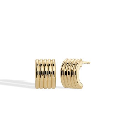 EF Collection Jumbo Fluted Stud Earrings - EF Collection product