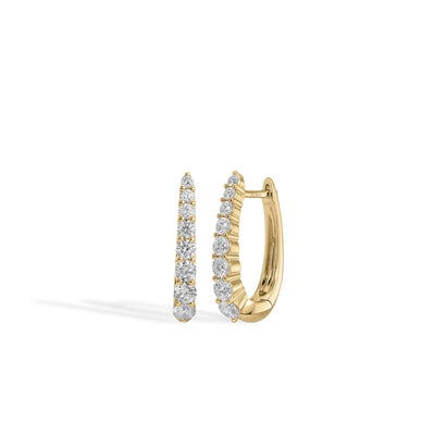 EF Collection Prong-Set Maeve Huggie Earrings - EF Collection product