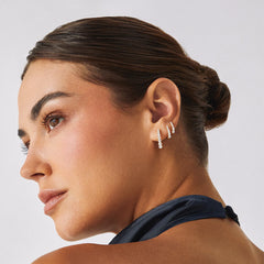 EF Collection Prong-Set Maeve Huggie Earrings