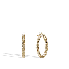 John Hardy Essential Gold Hoop Earrings - 22mm