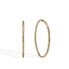 John Hardy Essential Gold Hoop Earrings - 50mm
