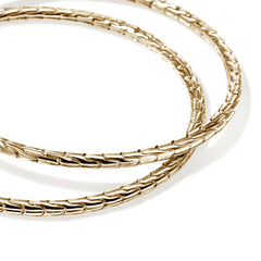 John Hardy Essential Gold Hoop Earrings - 50mm