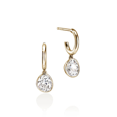 John Hardy Gold Lovestruck Hoop Lab Grown Diamond Earrings - John Hardy product