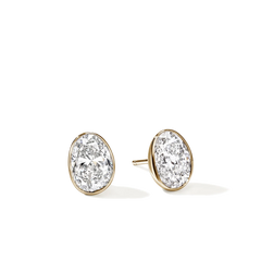 John Hardy Gold Lovestruck 5 Carat Lab Diamond Stud Earrings