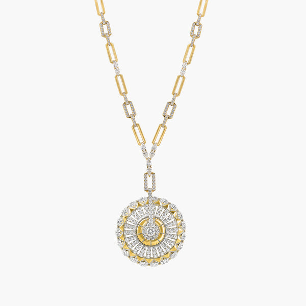 Etho Maria 18K Yellow Gold Diamond Pendant Necklace