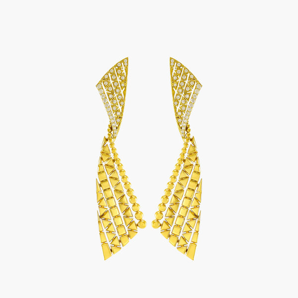 Etho Maria 18k Yellow Gold 0.50 Carat Diamond Earrings