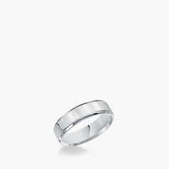 Flat Bevel Edge 6mm Comfort Fit Wedding Band