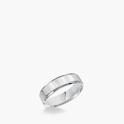 Flat Bevel Edge 6mm Comfort Fit Wedding Band - Private Label product