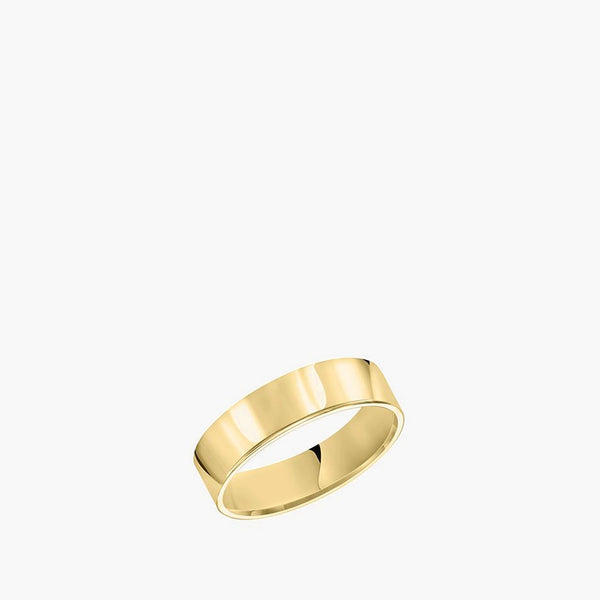 Flat Comfort Fit 6mm Wedding Band