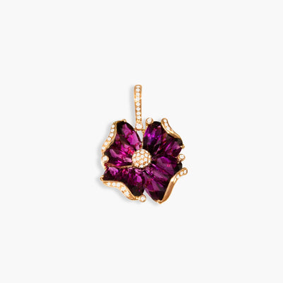 Bellarri Mademoiselle Rhodolite Flower Pendant Enhancer - Bellarri product