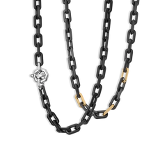 Baraka Ceramic Cyborg Black Link Necklace