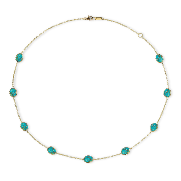 Ippolita Polished Rock Candy Confetti Bronze Turquoise Necklace