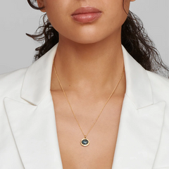 Ippolita Lollipop Diamond Hematite Doublet Mini Pendant Necklace