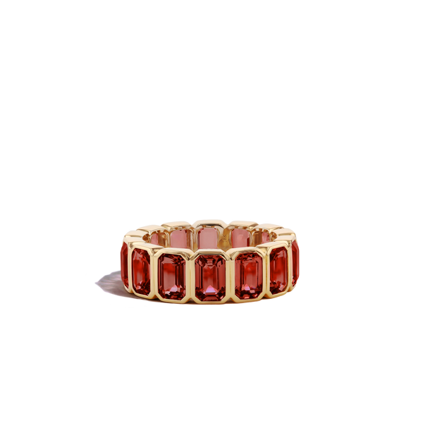 9 Carat Garnet Eternity Ring