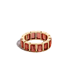 9 Carat Garnet Eternity Ring