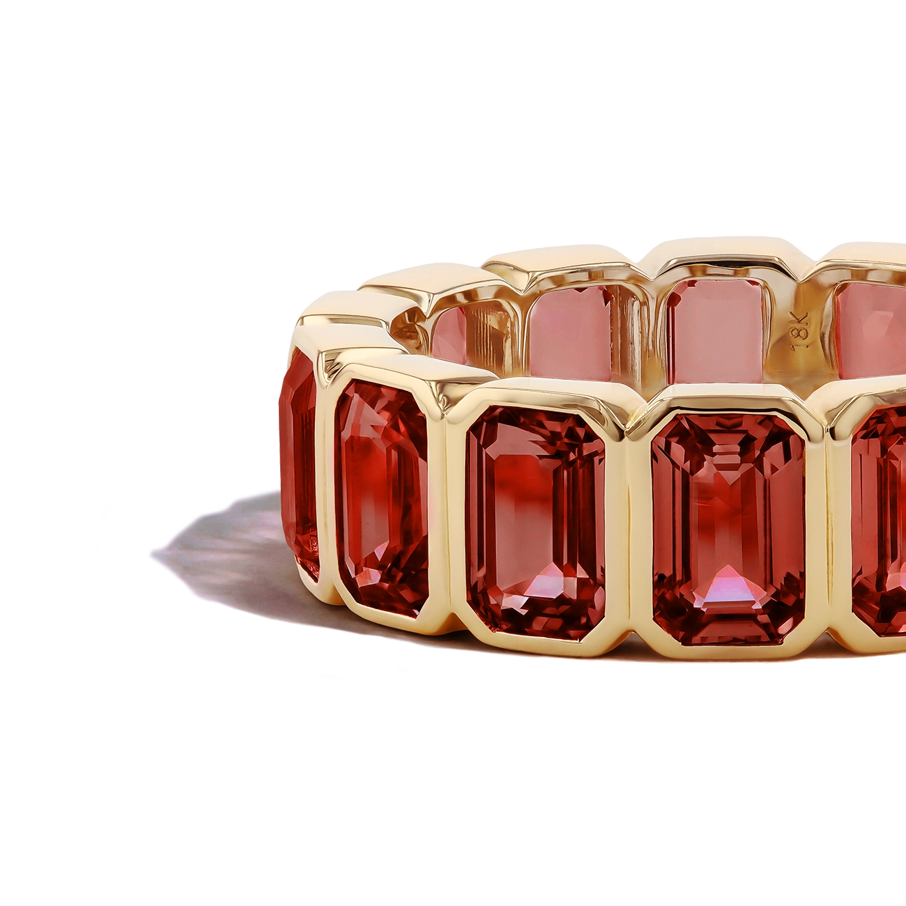9 Carat Garnet Eternity Ring