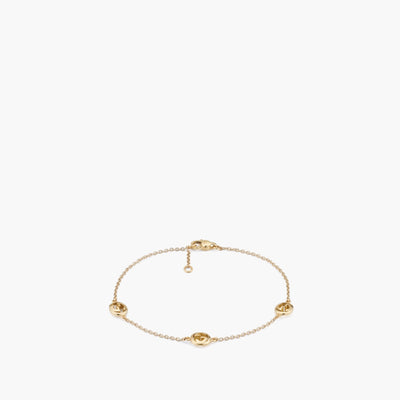 Gucci Interlocking Station Bracelet in Yellow Gold - Gucci product