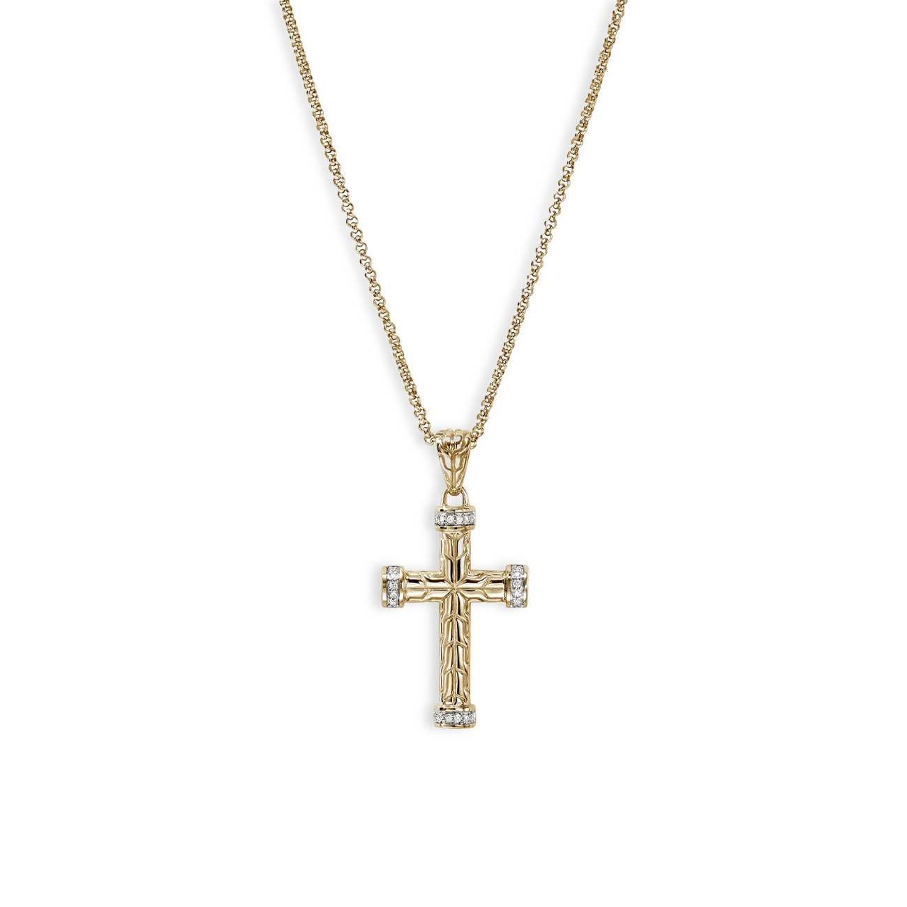 John Hardy Pavé Cross Pendant