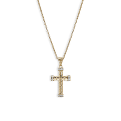 John Hardy Pavé Cross Pendant