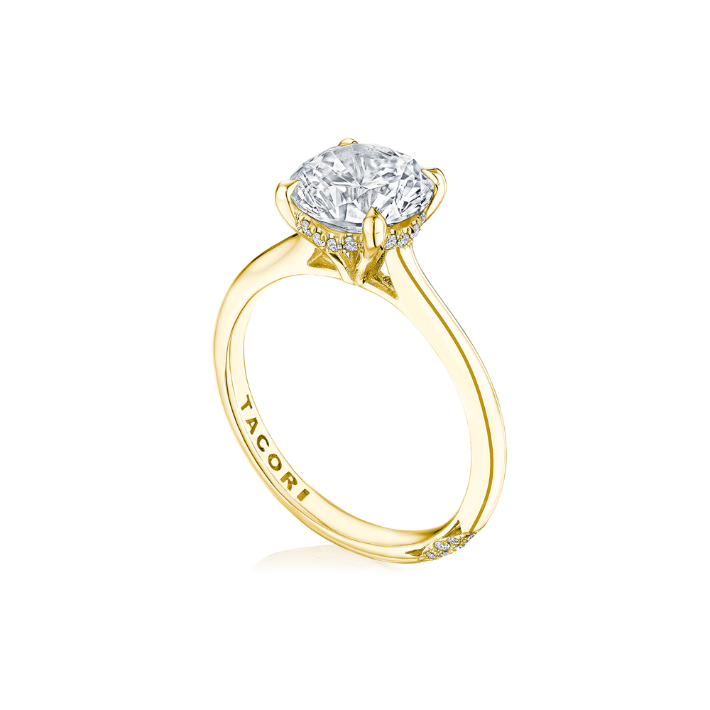 Tacori Founders Solitaire Round Yellow Gold Engagement Ring