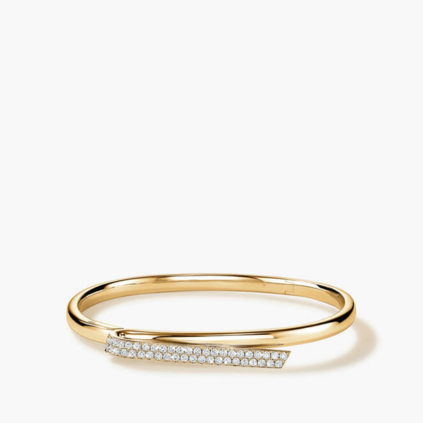 Hearts on Fire INSIDE/OUT Diamond Flip Bangle in 18k Yellow Gold