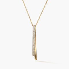 Hearts on Fire INSIDE/OUT Diamond Flip Drop Pendant Necklace in 18k Yellow Gold 