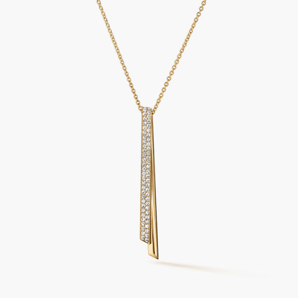 Hearts on Fire INSIDE/OUT Diamond Flip Drop Pendant Necklace in 18k Yellow Gold 