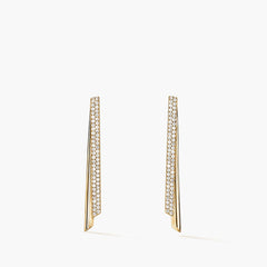 Hearts on Fire INSIDE/OUT Diamond Stiletto Flip Earrings in 18k Yellow Gold 